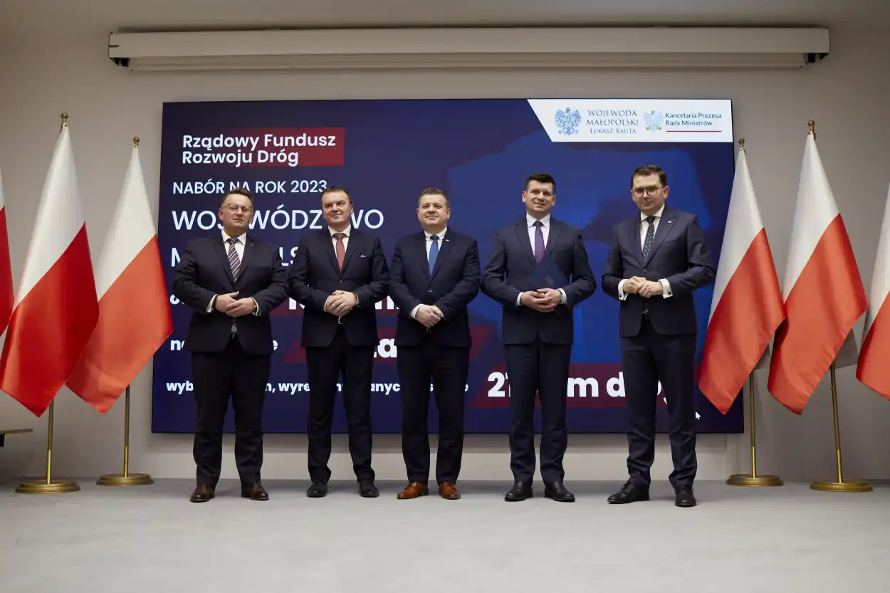 Prawie 220 km nowych lub odnowionych dróg. Rządowy Fundusz Rozwoju Dróg 2023 dla Małopolski