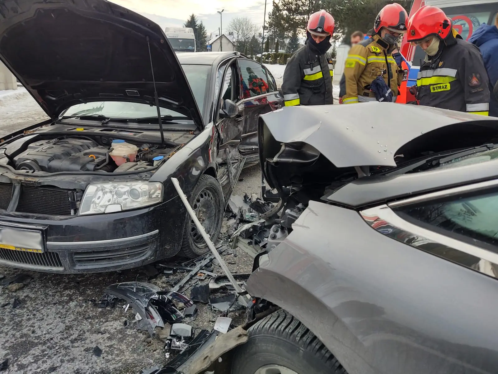 Kraksa na ul. Nawojowskiej w Nowym Sączu. Wśród pasażerów były dzieci