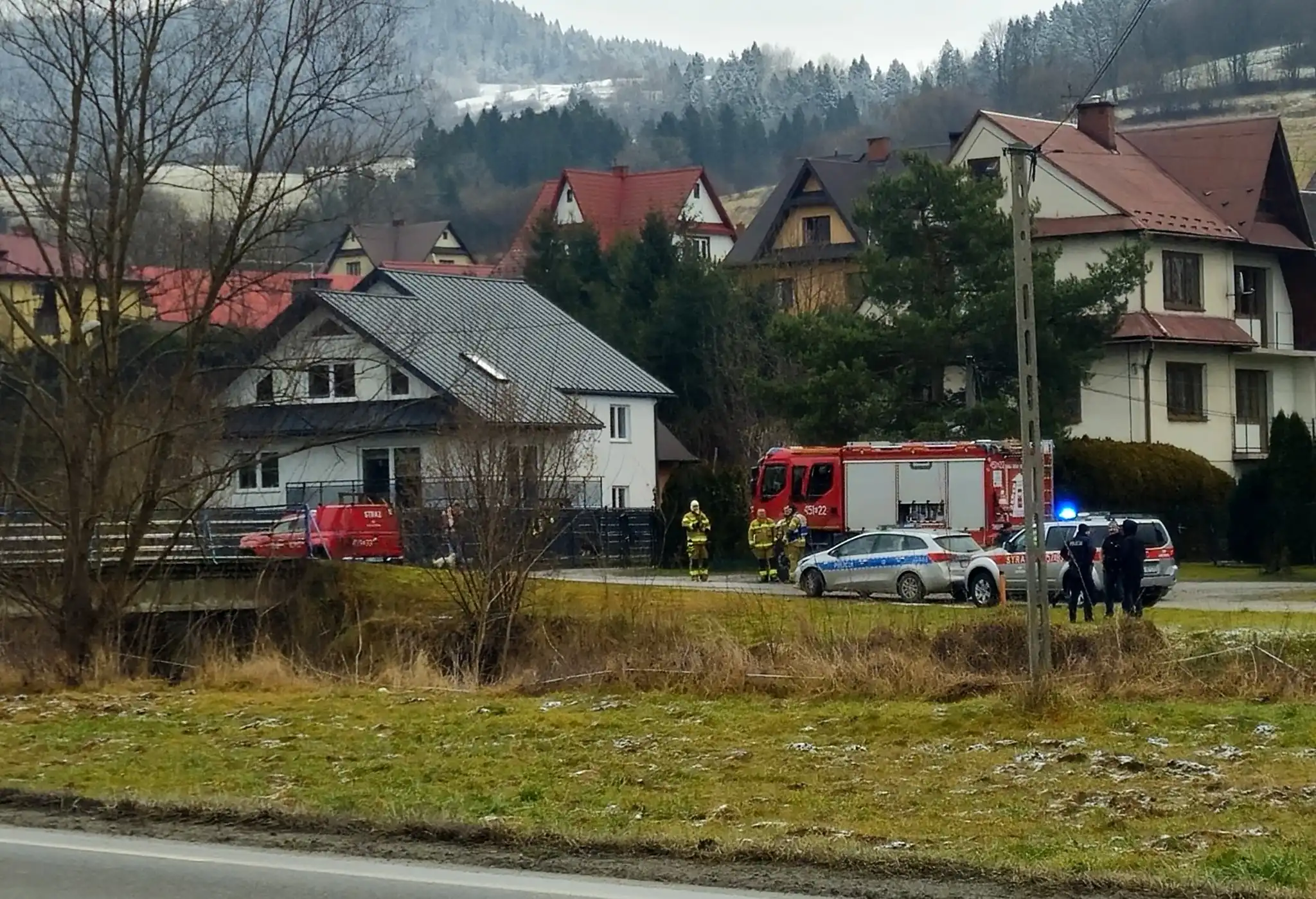 Zderzenie na Kolbego, poszukiwania w Łostówce. Świąteczna gotowość straży