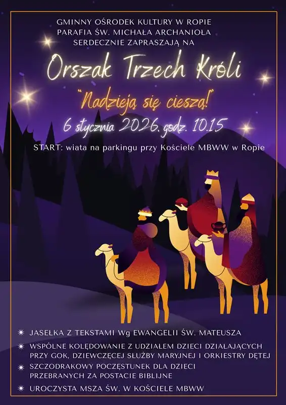 Orszak Trzech Króli w Ropie. Święto dla całych rodzin