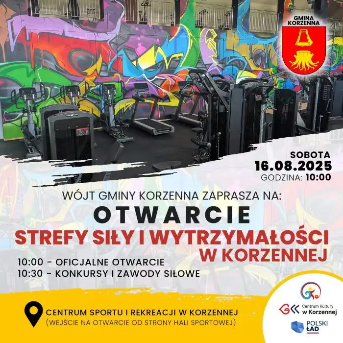 Korzenna otwiera strefę siły i wytrzymałości. Darmowy trening w dniu inauguracji