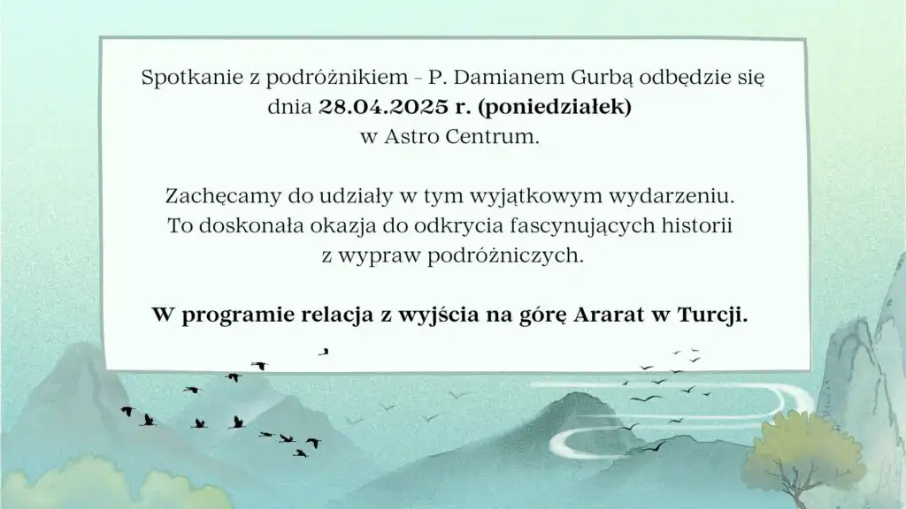 Spotkanie z Damianem Gurbą. Wyprawa na Ararat i siła psychiczna