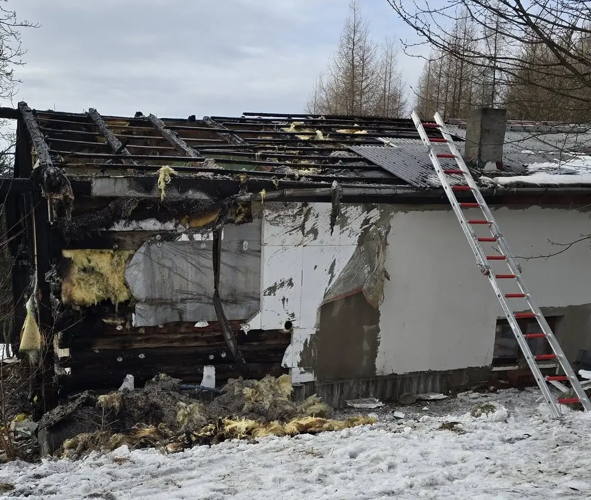 Pożar w Kłodnem. Na miejscu pracowało kilka zastępów straży