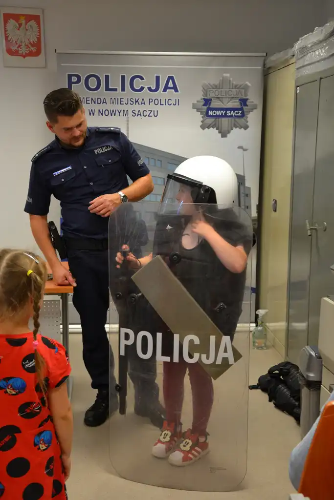 Wizyta małych gości w sądeckiej komendzie