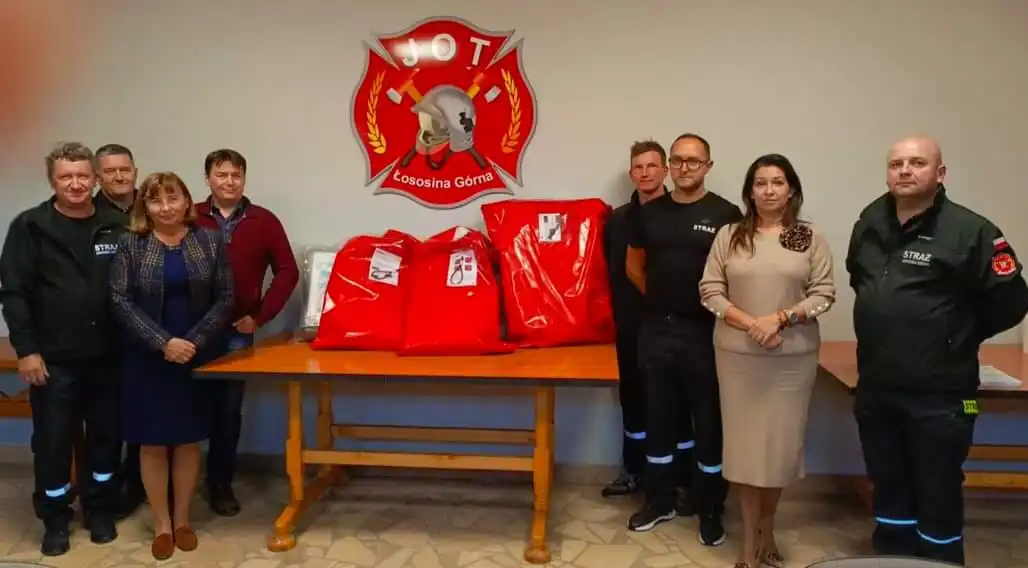 OSP Łososina Górna z nowym sprzętem