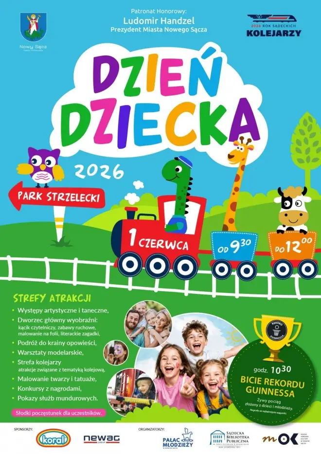 Dzień Dziecka w Parku Strzeleckim. Moc atrakcji i próba bicia Rekordu Guinnessa