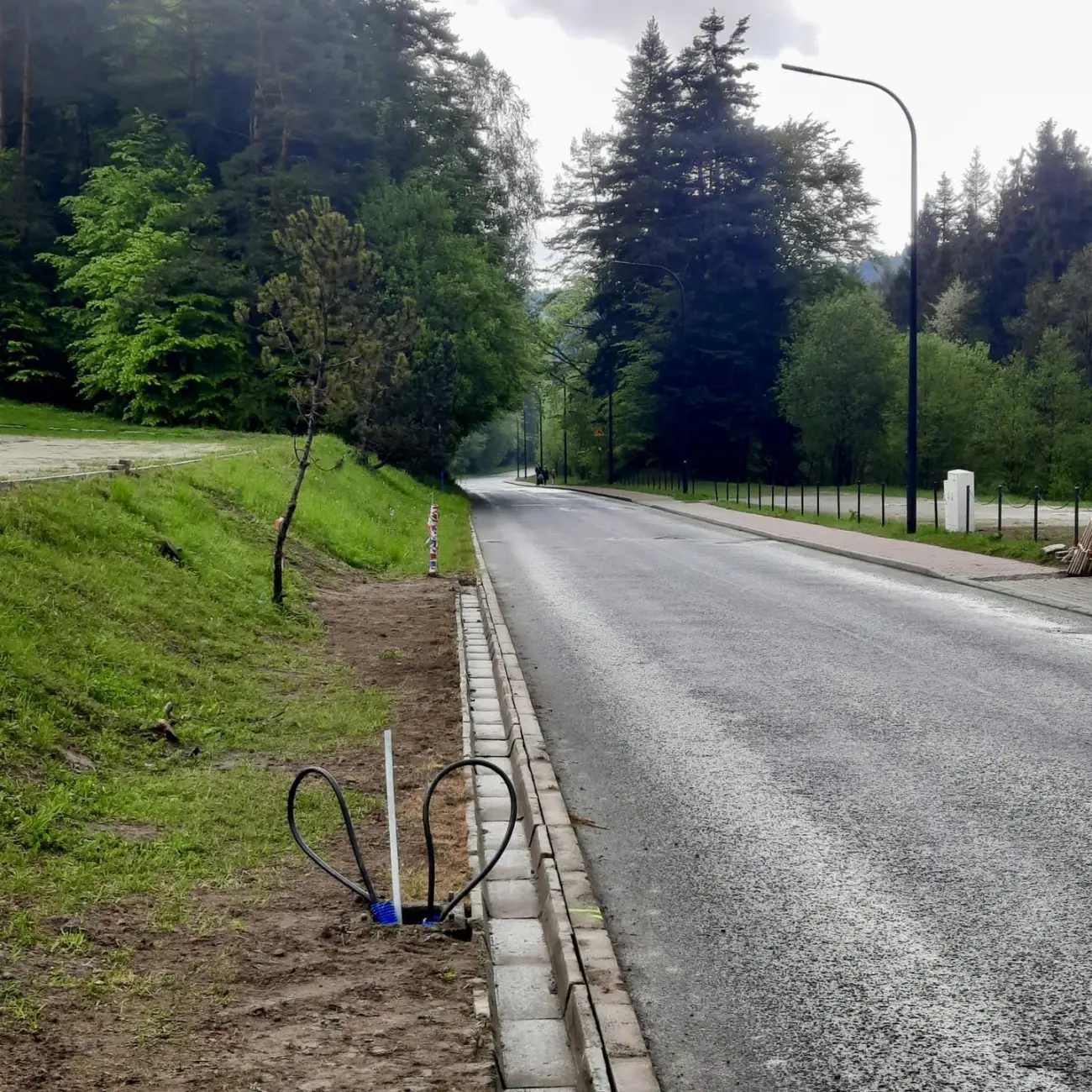 Nowe lampy rozświetlą ul. Czarny Potok w Krynicy-Zdroju