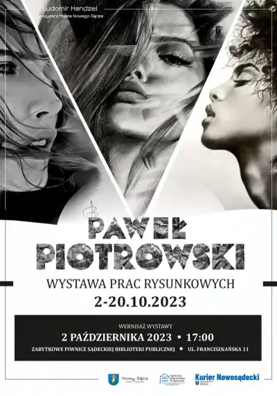 2 października wernisaż wystawy prac rysunkowych Pawła Piotrowskiego