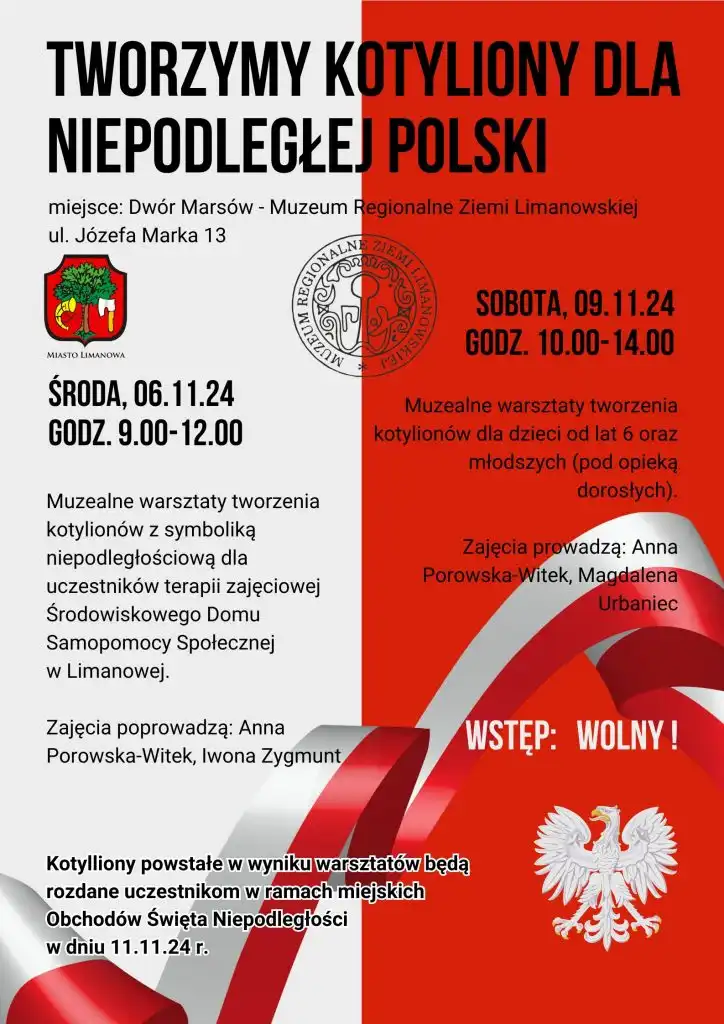 Sztuka dla wolności. Warsztaty kotylionów w Limanowej