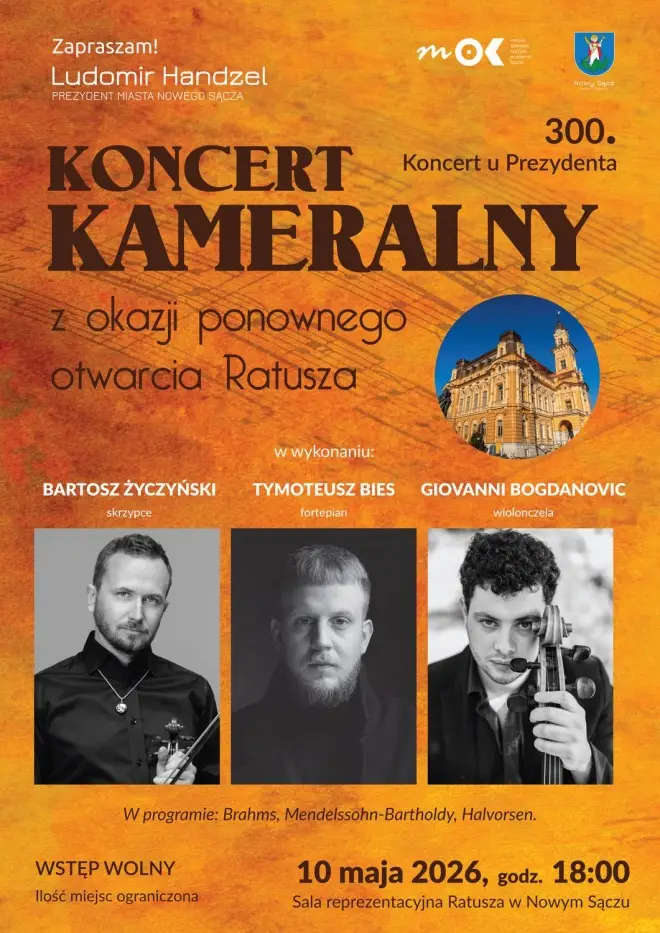300. Koncert u Prezydenta. Muzyczny jubileusz w sądeckim ratuszu