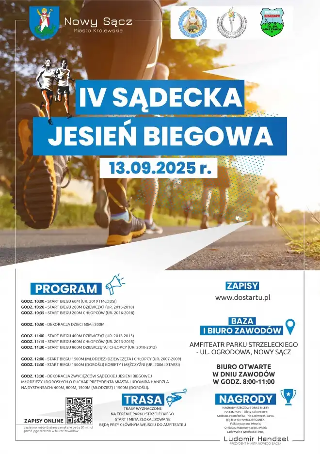 IV Sądecka Jesień Biegowa. Sportowa rywalizacja i rodzinne święto w Parku Strzeleckim