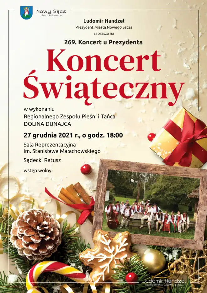 269. Koncert u Prezydenta. Wystąpi Regionalny Zespół Pieśni i Tańca DOLINA DUNAJCA