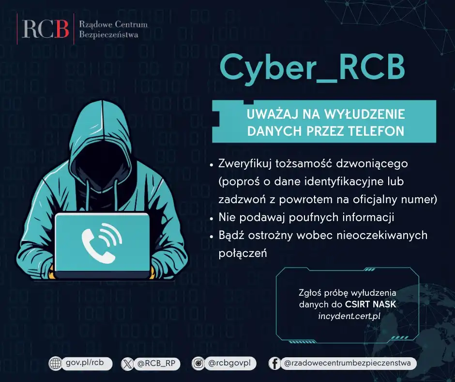 Rządowe Centrum Bezpieczeństwa ostrzega przed cyberprzestępcami