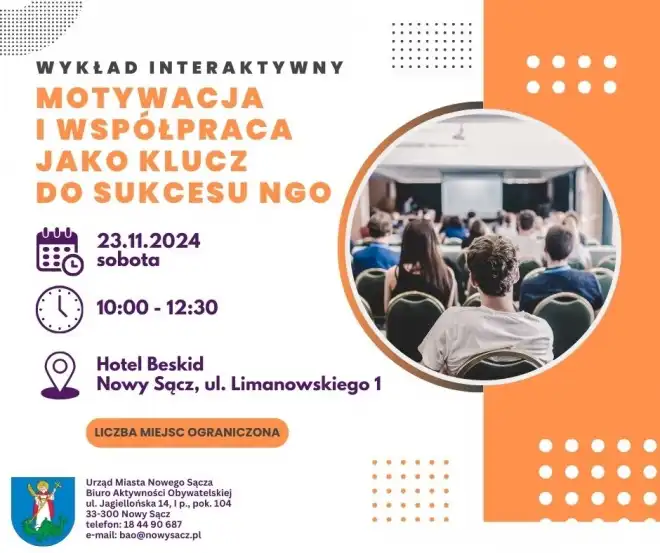 "Zainspiruj się do Działania – Spotkanie dla Organizacji Pozarządowych w Nowym Sączu"