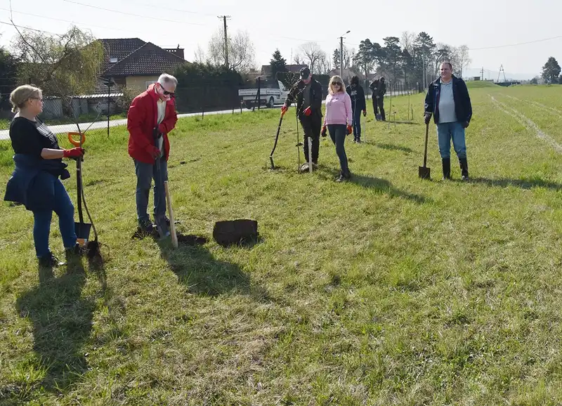Park się rozrasta. 230 nowych drzewek przy obiektach Sądeckich Wodociągów