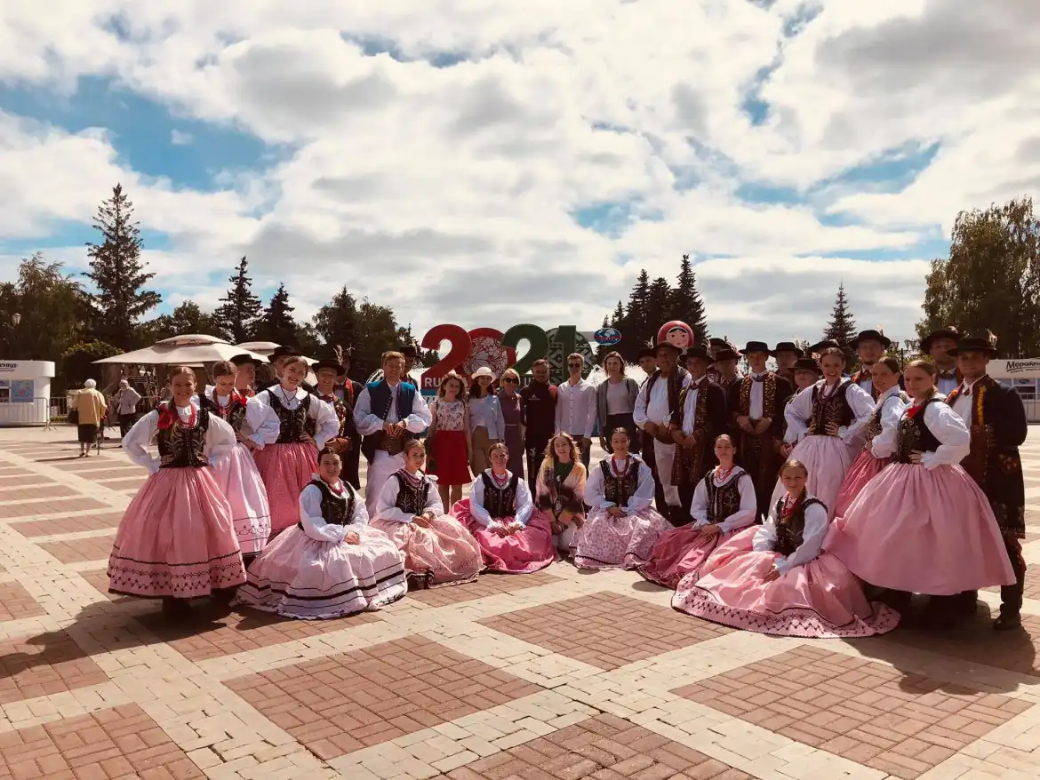 Zespół Mystkowianie reprezentował Polskę na międzynarodowej Folkloriadzie