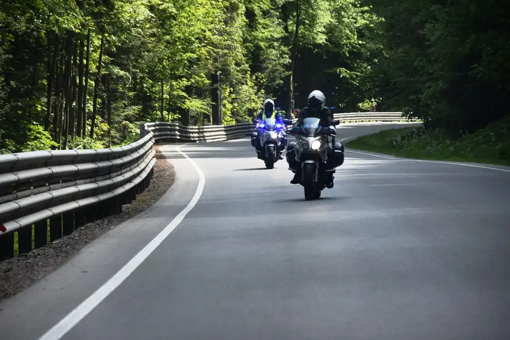 Małopolscy Policjanci zabezpieczali Wyścig Kolarski Juniorów