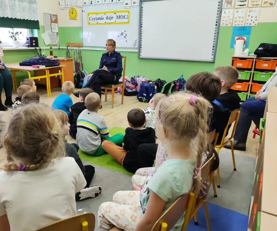 Sądecka policjantka odwiedziła pierwszoklasistów z „Jedenastki”