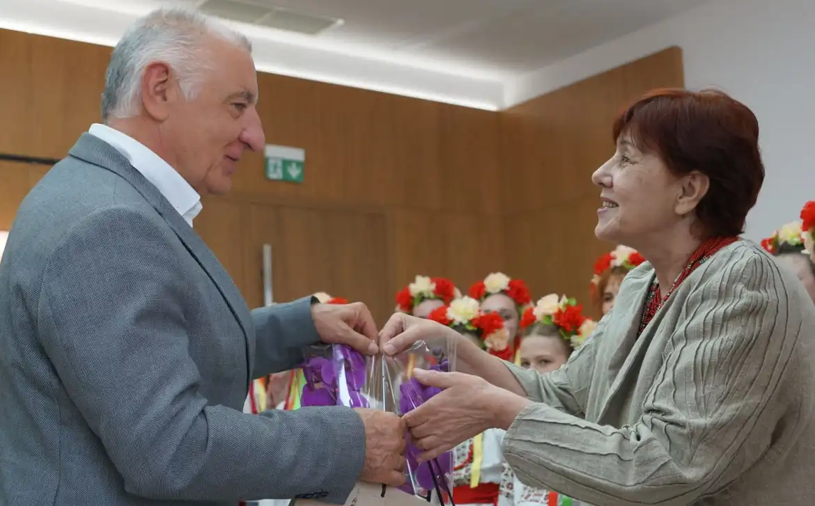 Zespół Chóralny "Gloria" z Żytomierza wystąpił w Starostwie Powiatowym w Nowym Sączu