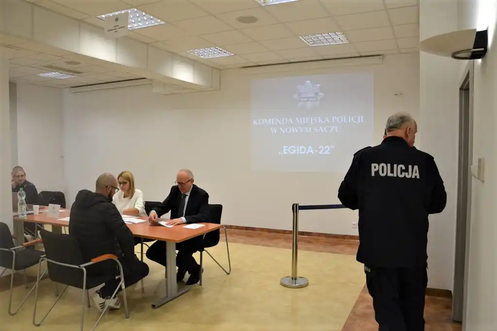 Ćwiczenia pod kryptonimem „EGIDA-22” w sądeckiej komendzie