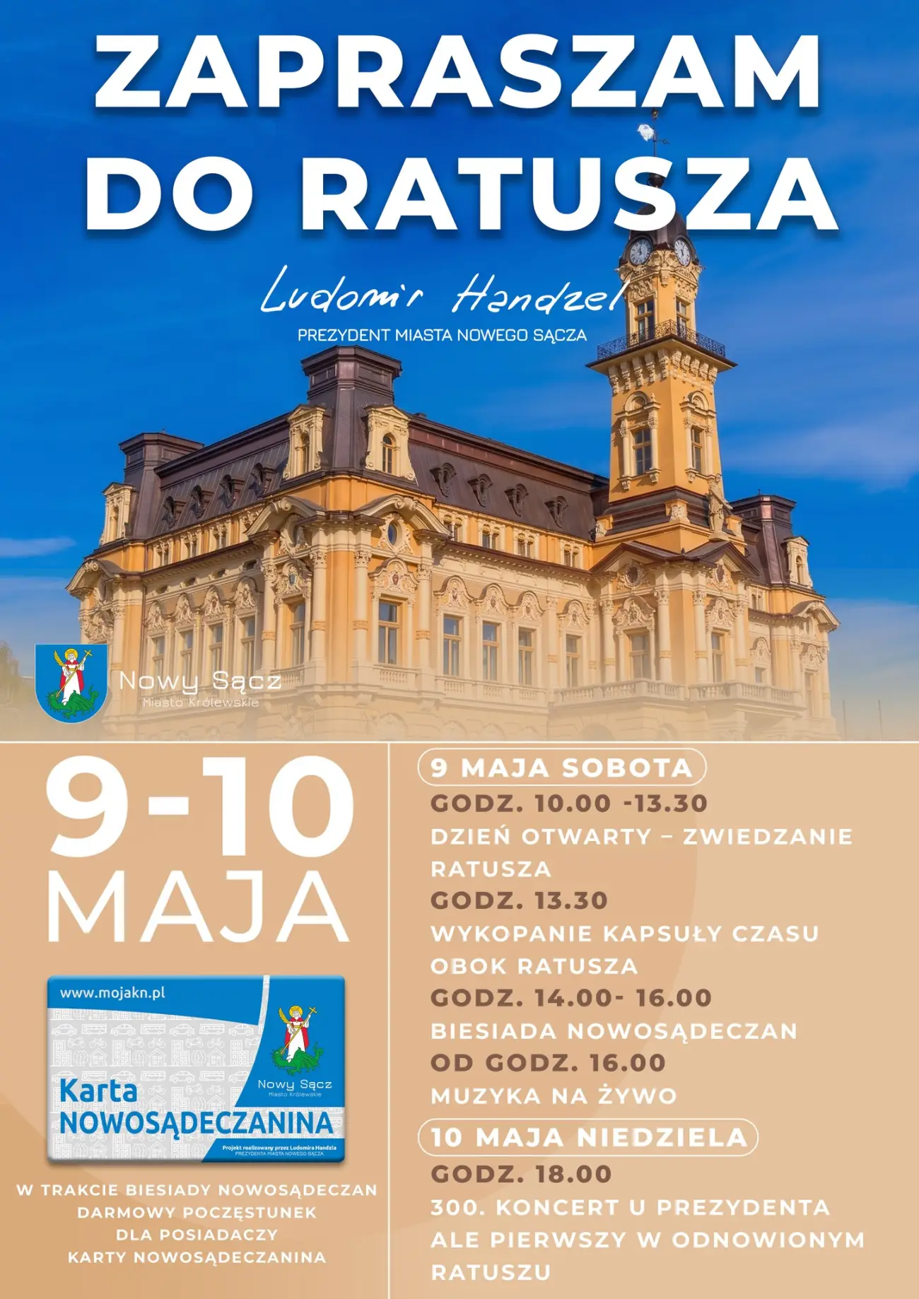 Wielkie otwarcie odnowionego ratusza w Nowym Sączu. Dwa dni pełne wydarzeń