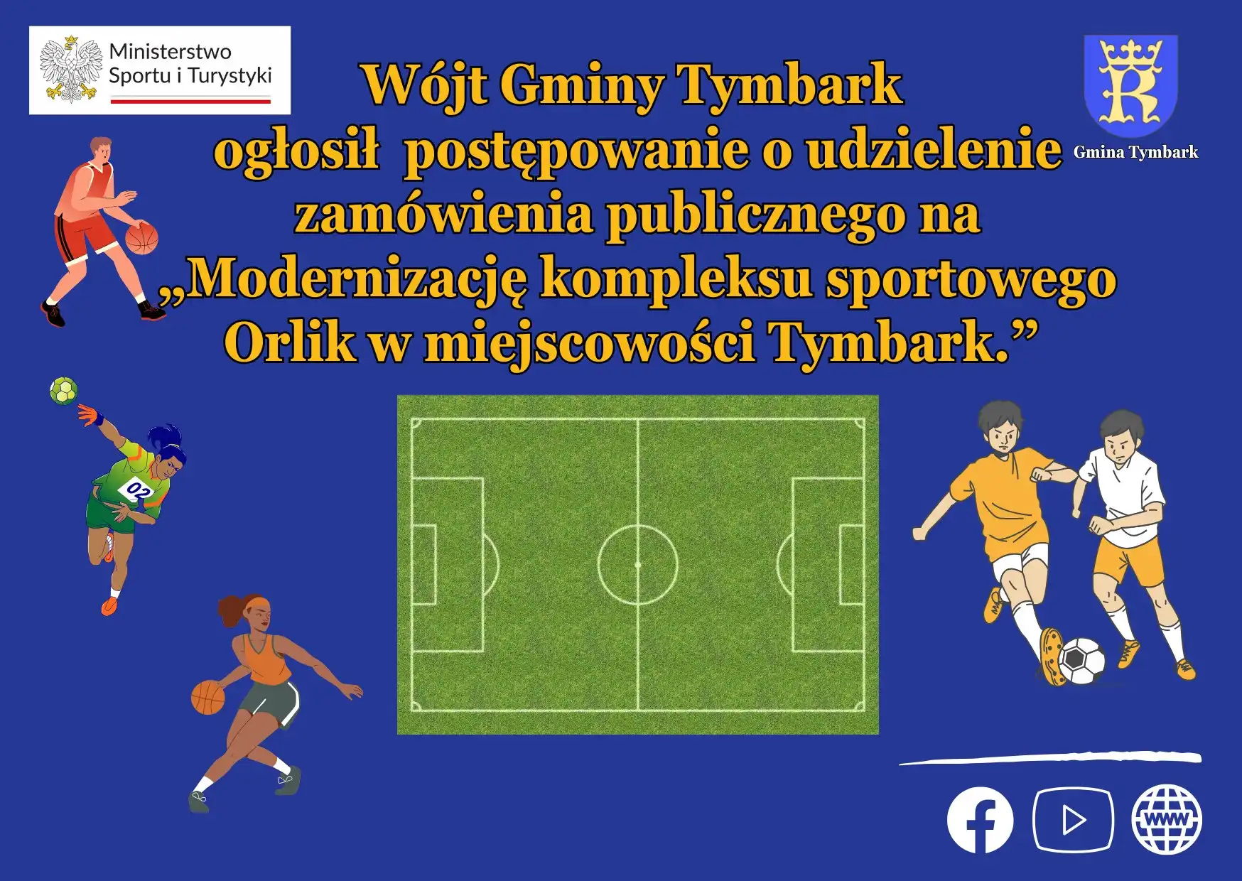 Modernizacja kompleksu sportowego Orlik w Tymbarku. Ogłoszono przetarg