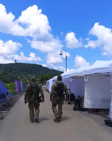 Igrzyska Europejskie w Krynicy-Zdroju. O bezpieczeństwo na terenie uzdrowiska dbali m.in. sądeccy policjanci