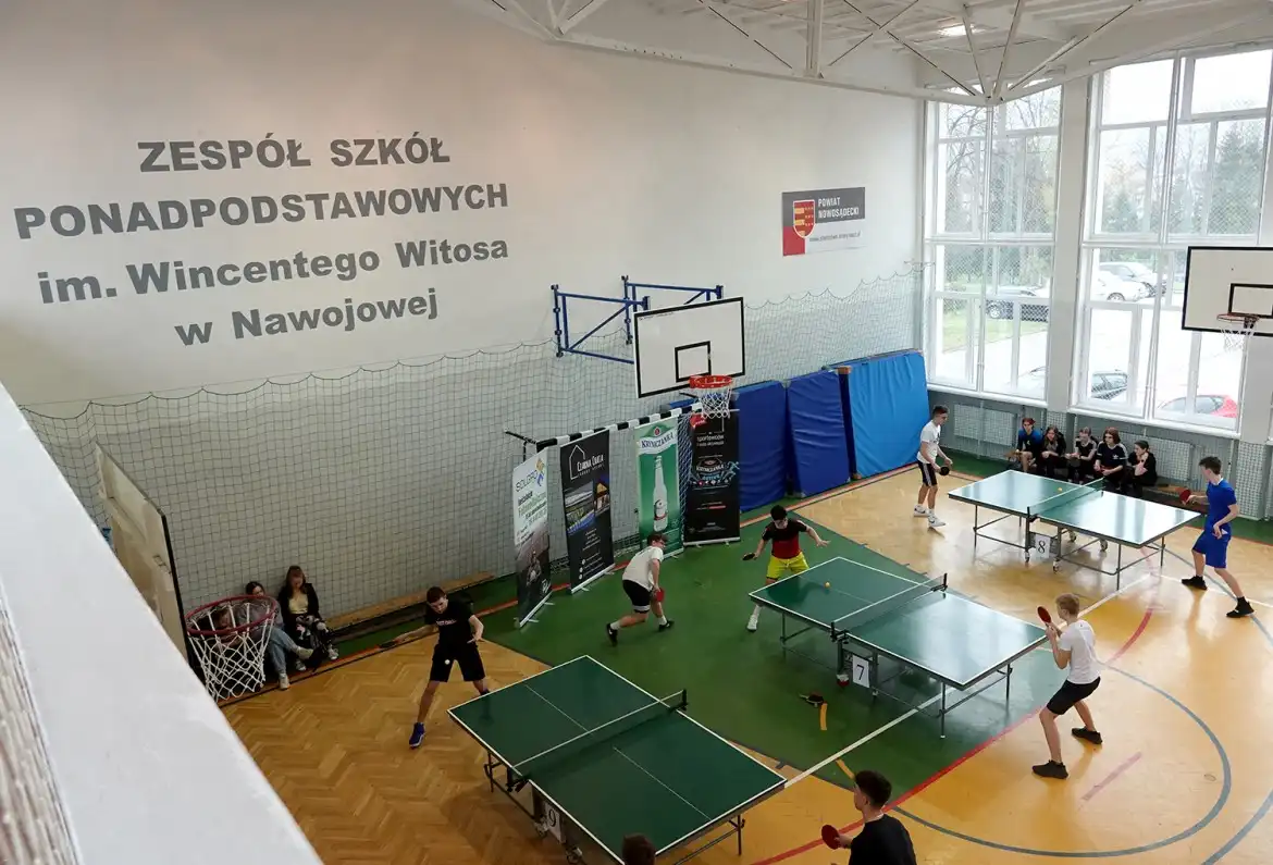 W ZSP w Nawojowej rozegrano Turniej Tenisa Stołowego