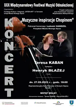 Koncert „Muzyczne inspiracje Chopinem” w nowosądeckim ratuszu