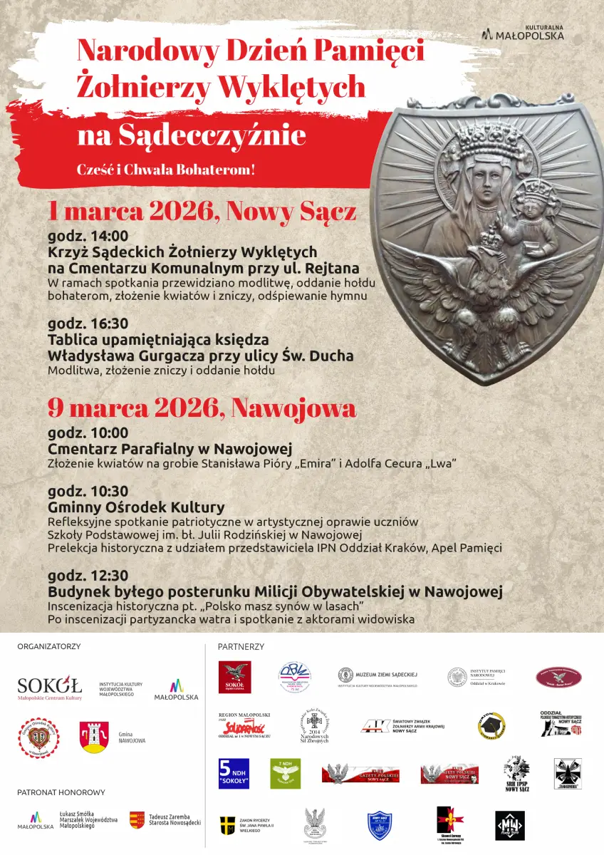 Hołd dla niezłomnych. Patriotyczne spotkania w Nowym Sączu i Nawojowej