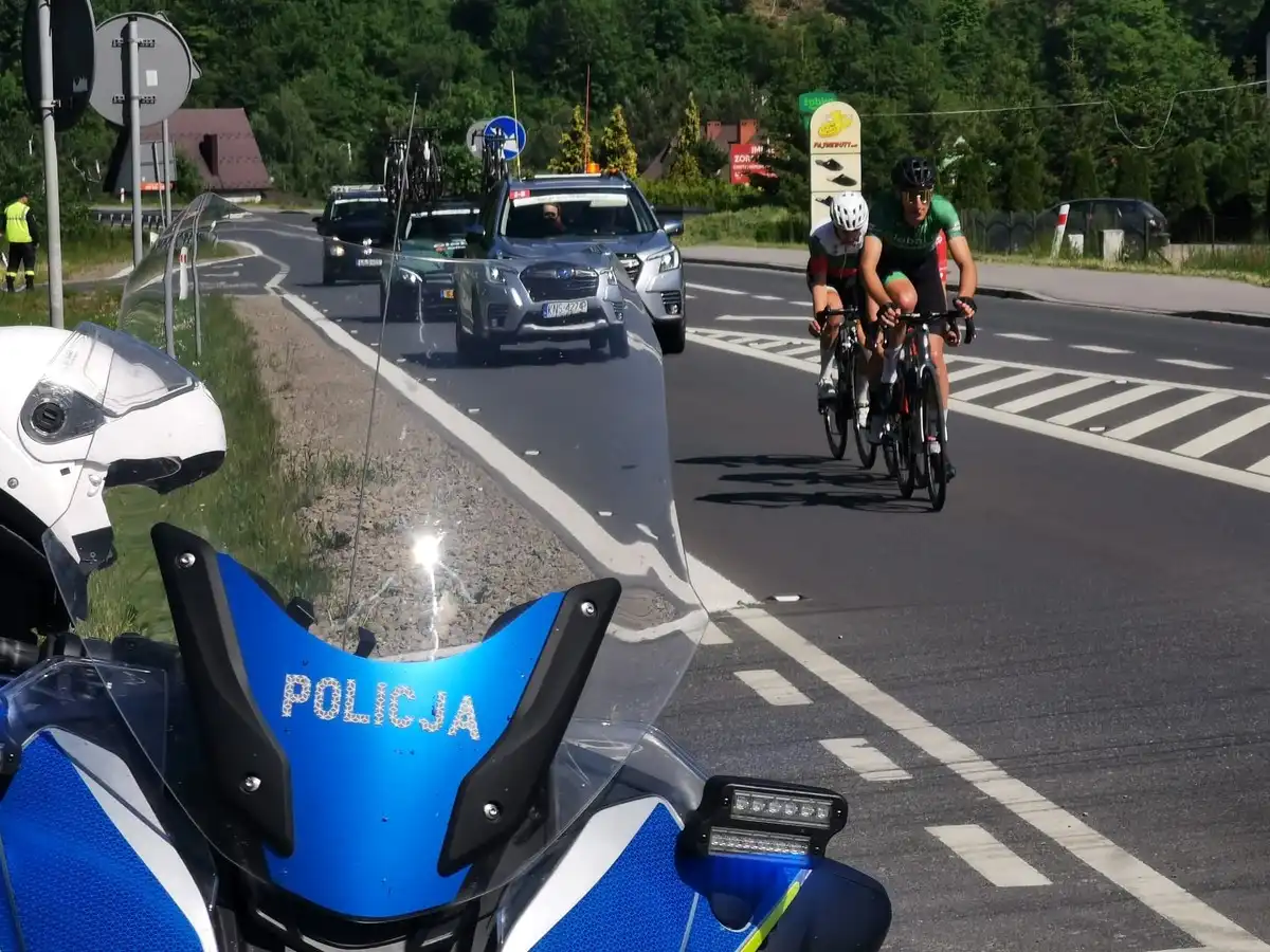 Sądeccy Policjanci dbali o bezpieczeństwo podczas 61. Małopolskiego Wyścigu Górskiego