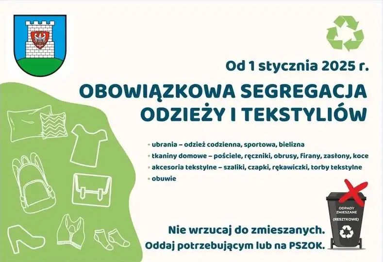 Nowe zasady segregacji w Rytrze. Tekstylia w PSZOK-u i pojemnikach PCK