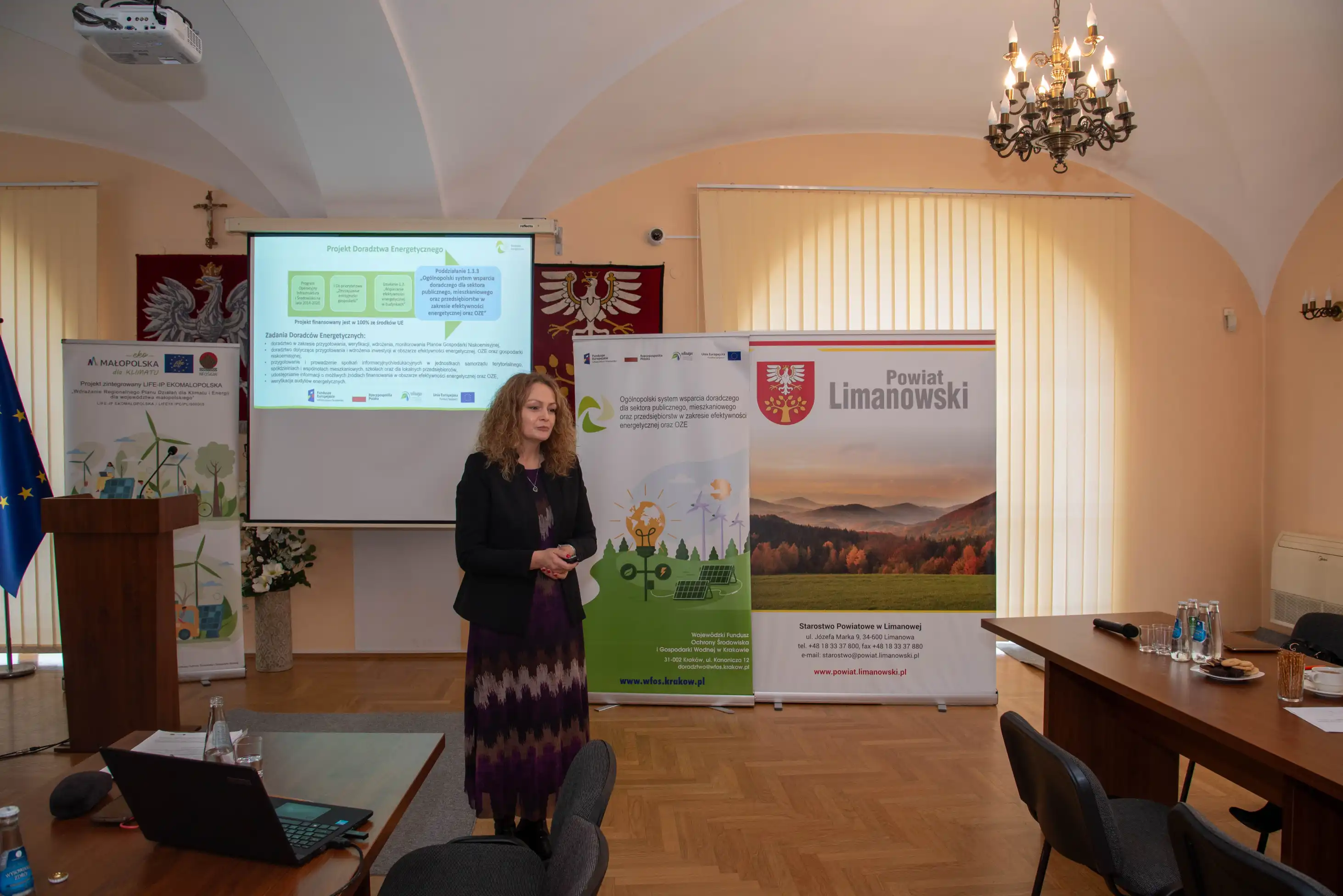 W Starostwie Powiatowym w Limanowej dyskutowano o Technologiach OZE i ich finansowaniu
