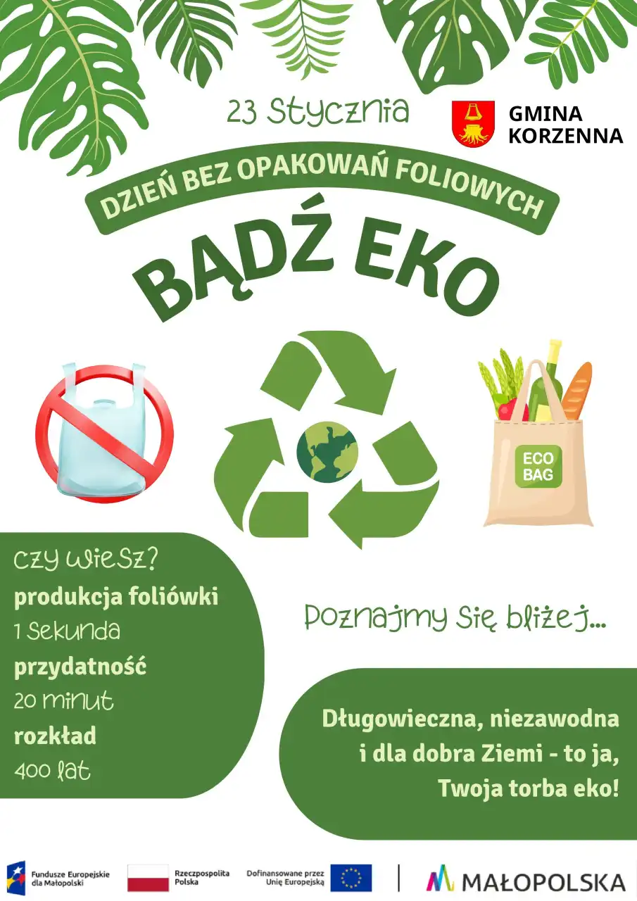 Dzień bez opakowań foliowych. Ekologiczne torby dla mieszkańców Korzennej