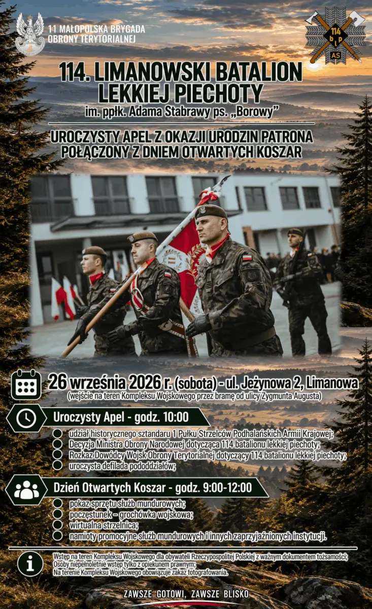 Mieszkańcy wejdą do limanowskich koszar. Wojsko szykuje dzień otwarty