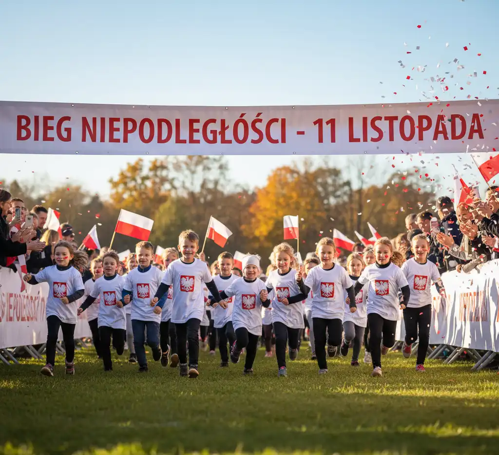 Sportowa lekcja patriotyzmu. XXVII Bieg Niepodległości w Młynnem