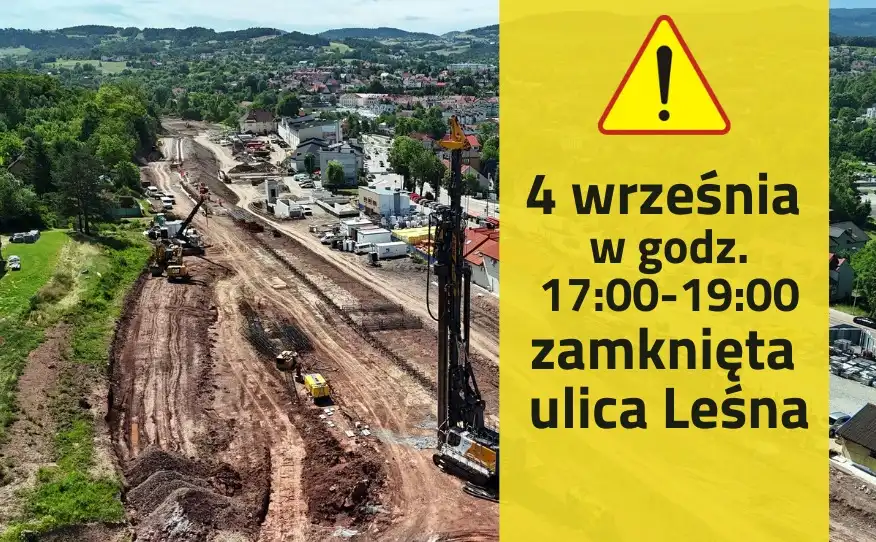 Uwaga kierowcy! Tymczasowe zamknięcie ul. Leśnej w Limanowej