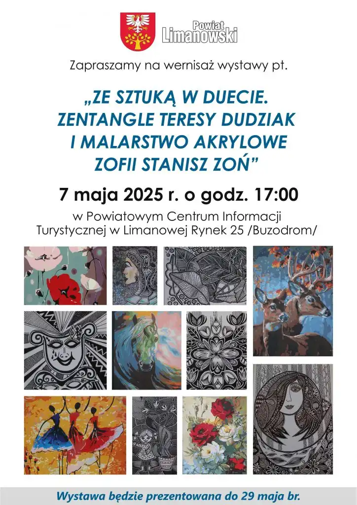 Sztuka w duecie. Wyjątkowy wernisaż w Limanowej