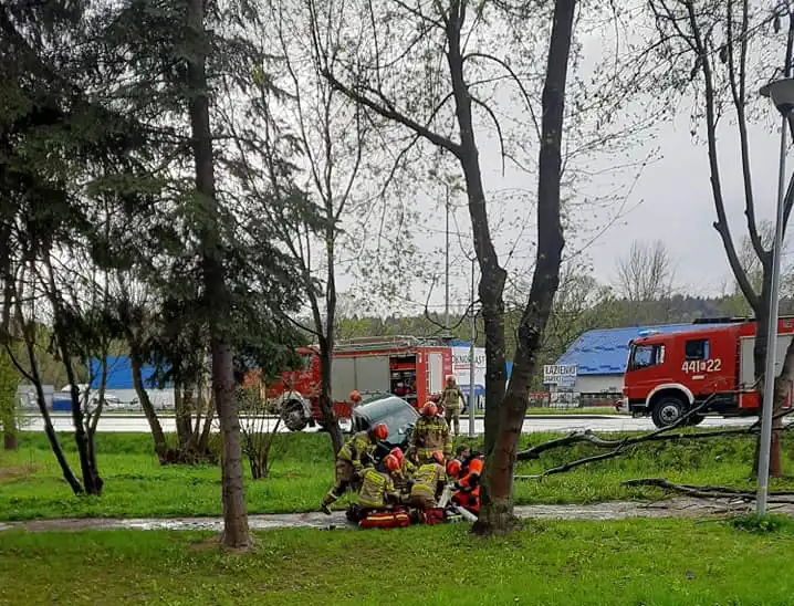Wypadek w Gorlicach. 4 osoby poszkodowane, w tym dwoje dzieci