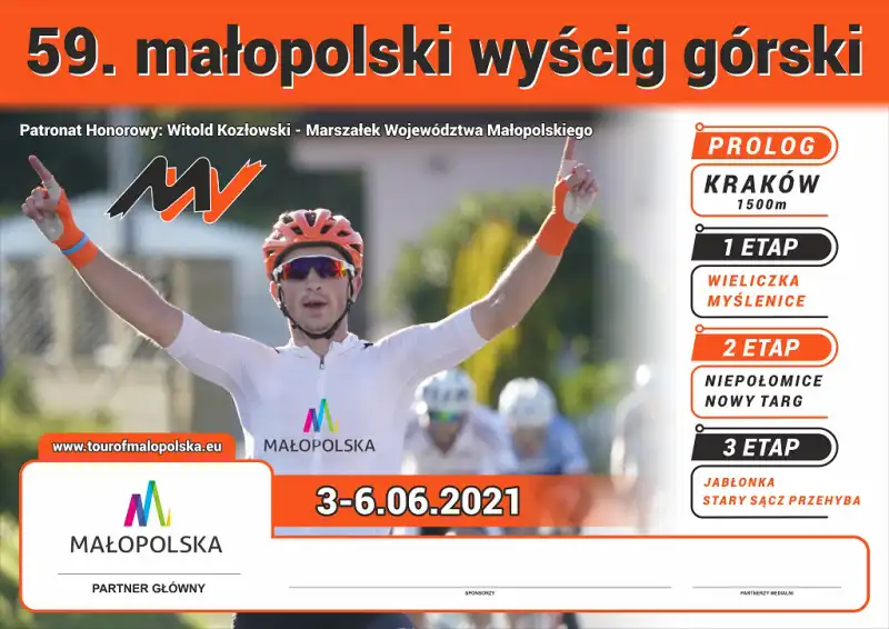 3 czerwca br. startuje 59. edycja Małopolskiego Wyścigu Górskiego