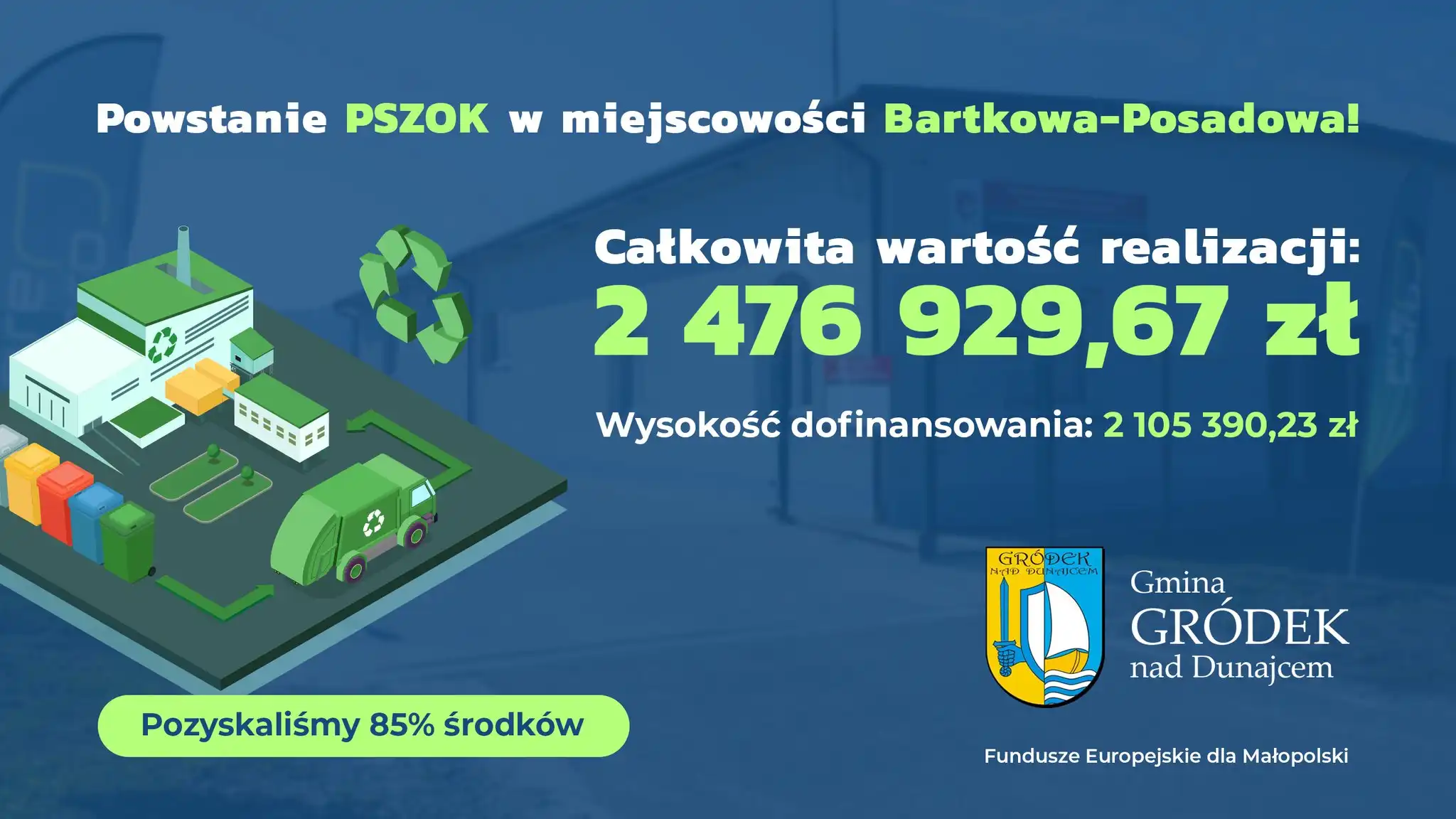 Gródek nad Dunajcem stawia na ekologię. Powstanie nowoczesny PSZOK