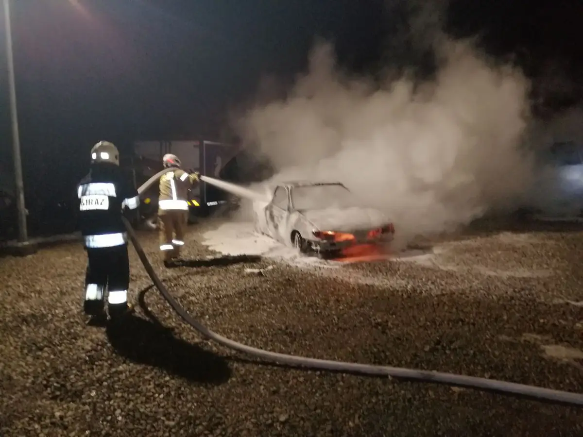 Stary Sącz: Na ul. Wyszyńskiego płonęła osobówka