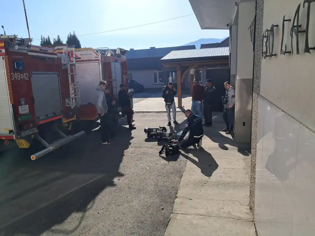 Strażacy z OSP Łącko doskonalą swoje umiejętności