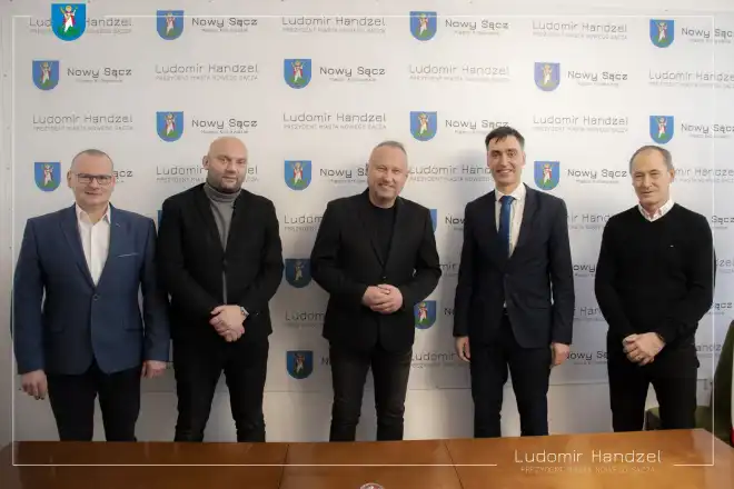 Przedstawiciele władz Starej Lubowli z wizytą w nowosądeckim ratuszu