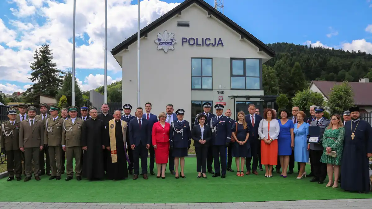 W Uściu Gorlickim otwarto nowy budynek Posterunku Policji