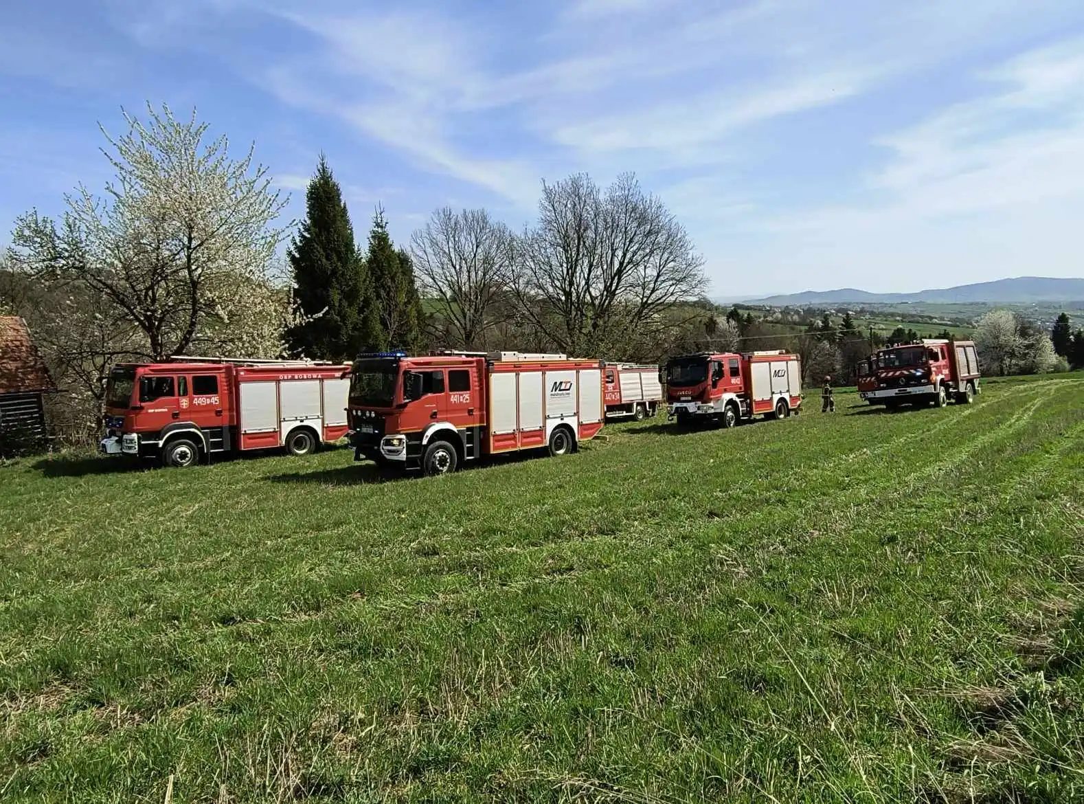 Pożar w Brzanie. Płonął budynek gospodarczy