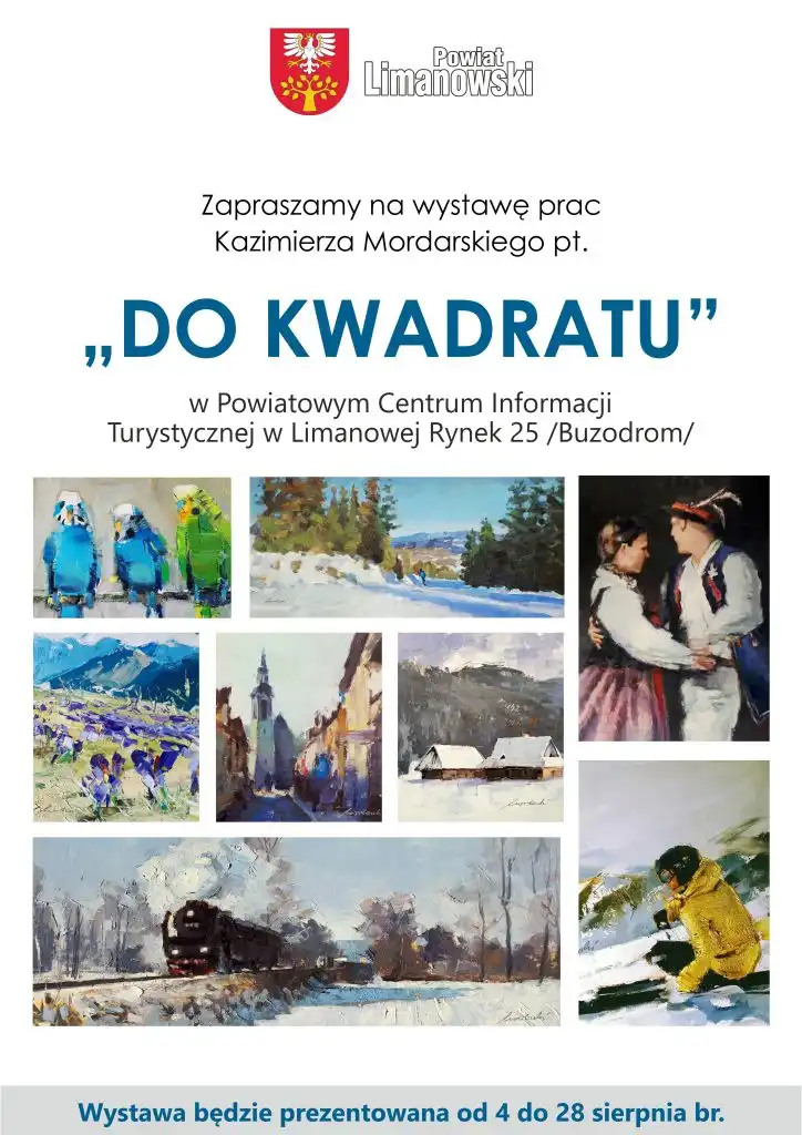 Sztuka „Do kwadratu”. Wystawa Kazimierza Mordarskiego w Limanowej