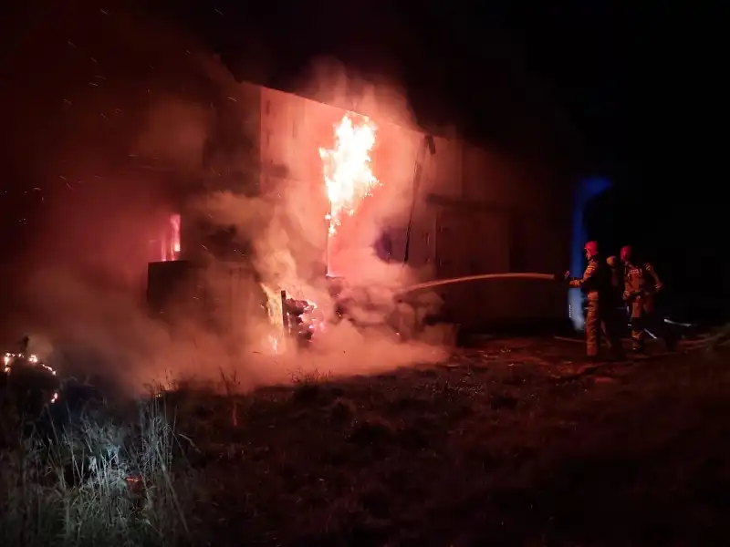 Pożar w Powroźniku. Płonął nowobudowany dom
