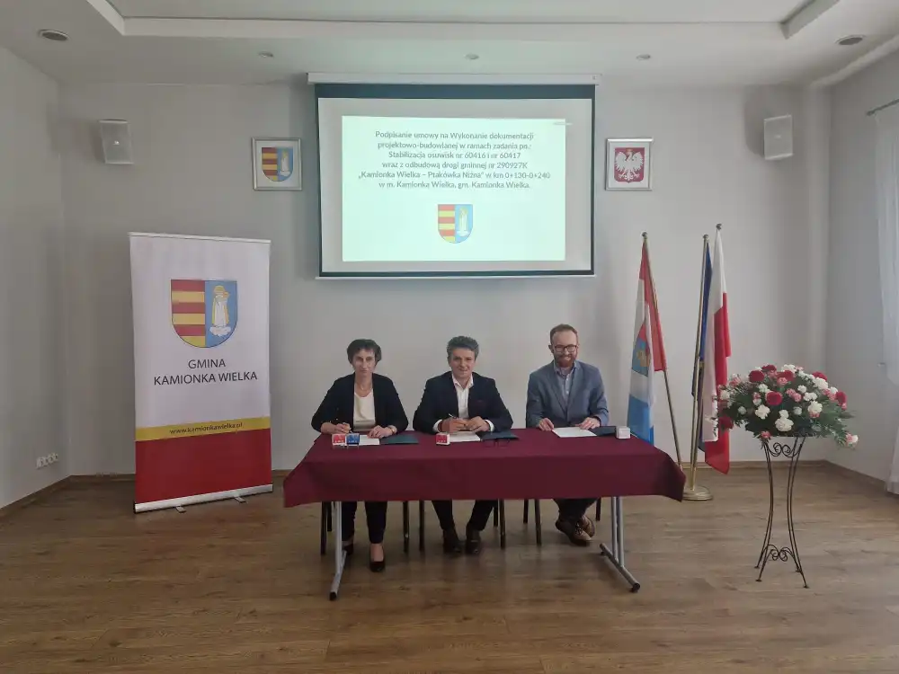 Będzie stabilizacja osuwiska w gminie Kamionka Wielka. Umowa podpisana