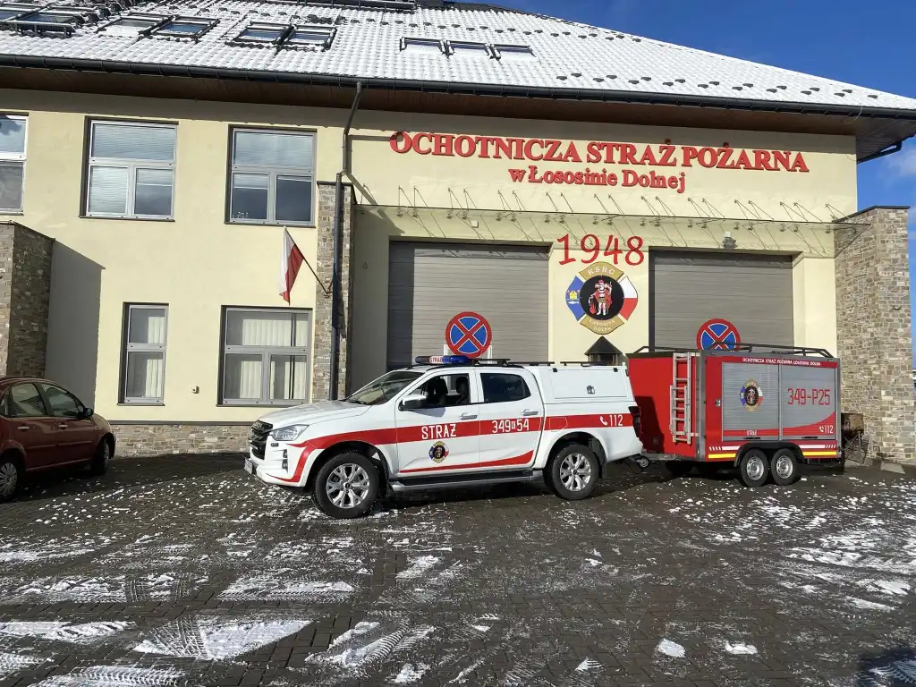 Nowa przyczepa wsparcia powodziowego w OSP Łososina Dolna
